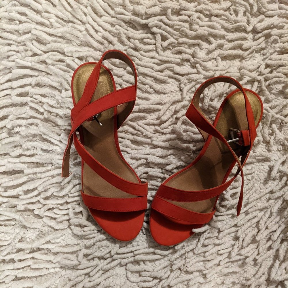 NEW DV8 Strappy Wedge heels